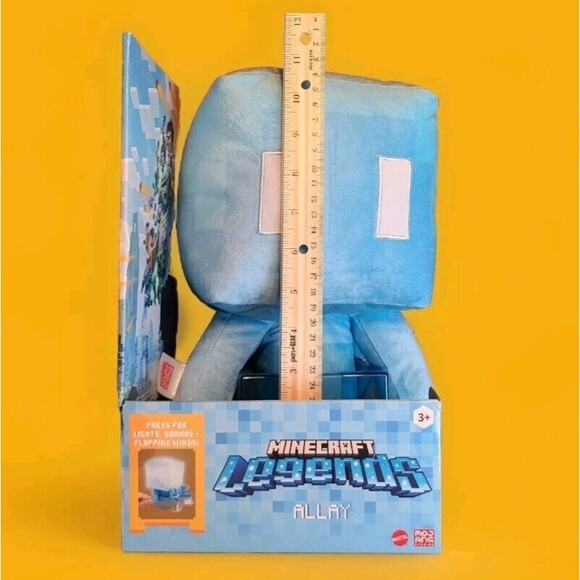 MINECRAFT LEGENDS ALLAY PLUSH LIGHTS & SOUNDS + FLAPPING WINGS  **NEW** - Picture 5 of 10